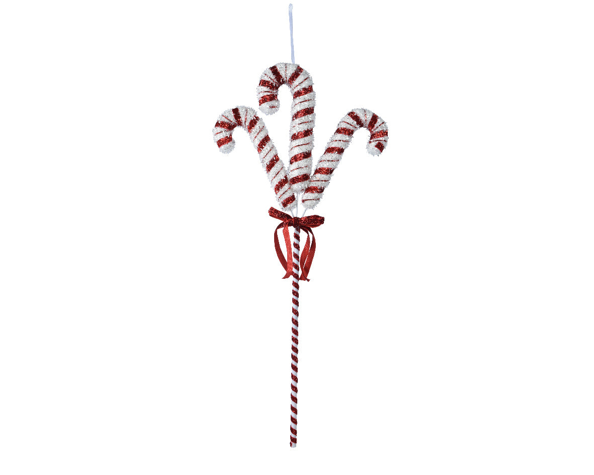 Colgante con 3 bastoncillos espiral de foam estilo candy de 58cm