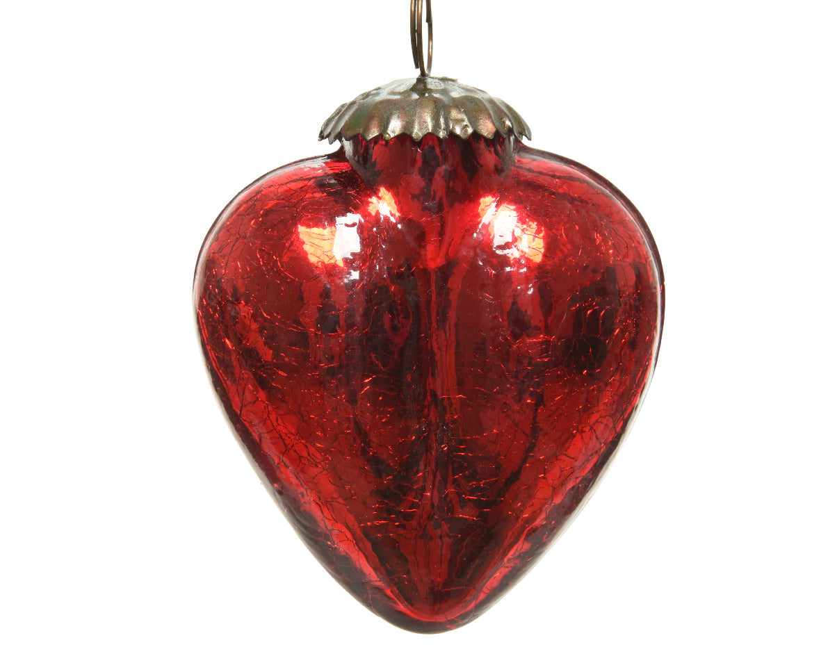 Bola de navidad de cristal rojo