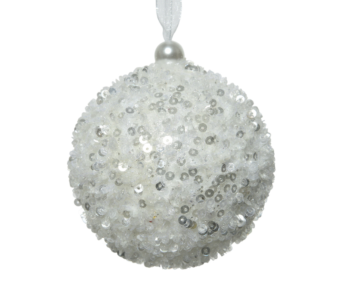 Bola de navidad blanco adornos navideños
