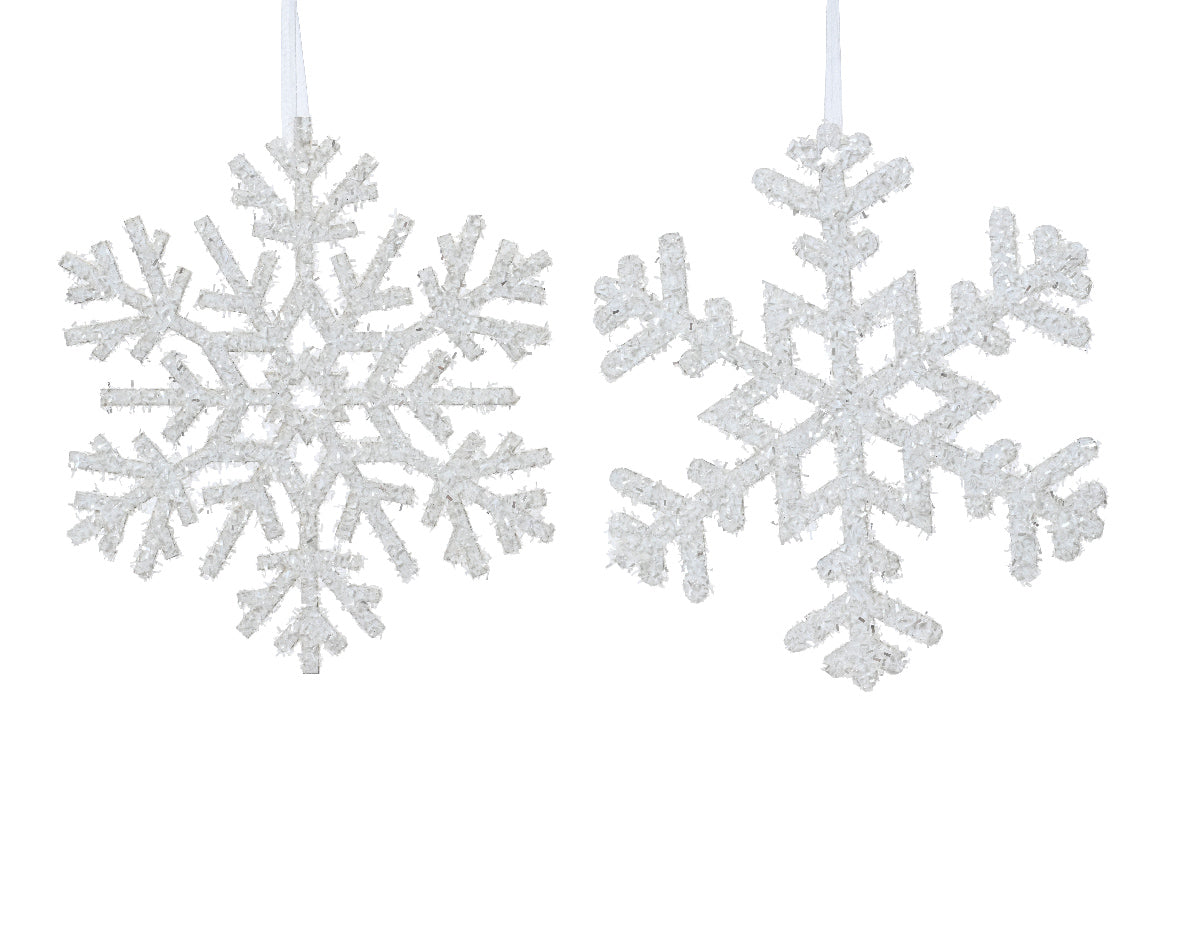 Copo de nieve blanco brillante