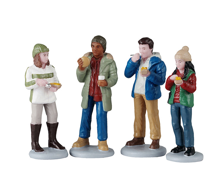 Food Truck Patrons, Set Of 4 Colección Villas Navideñas de LEMAX