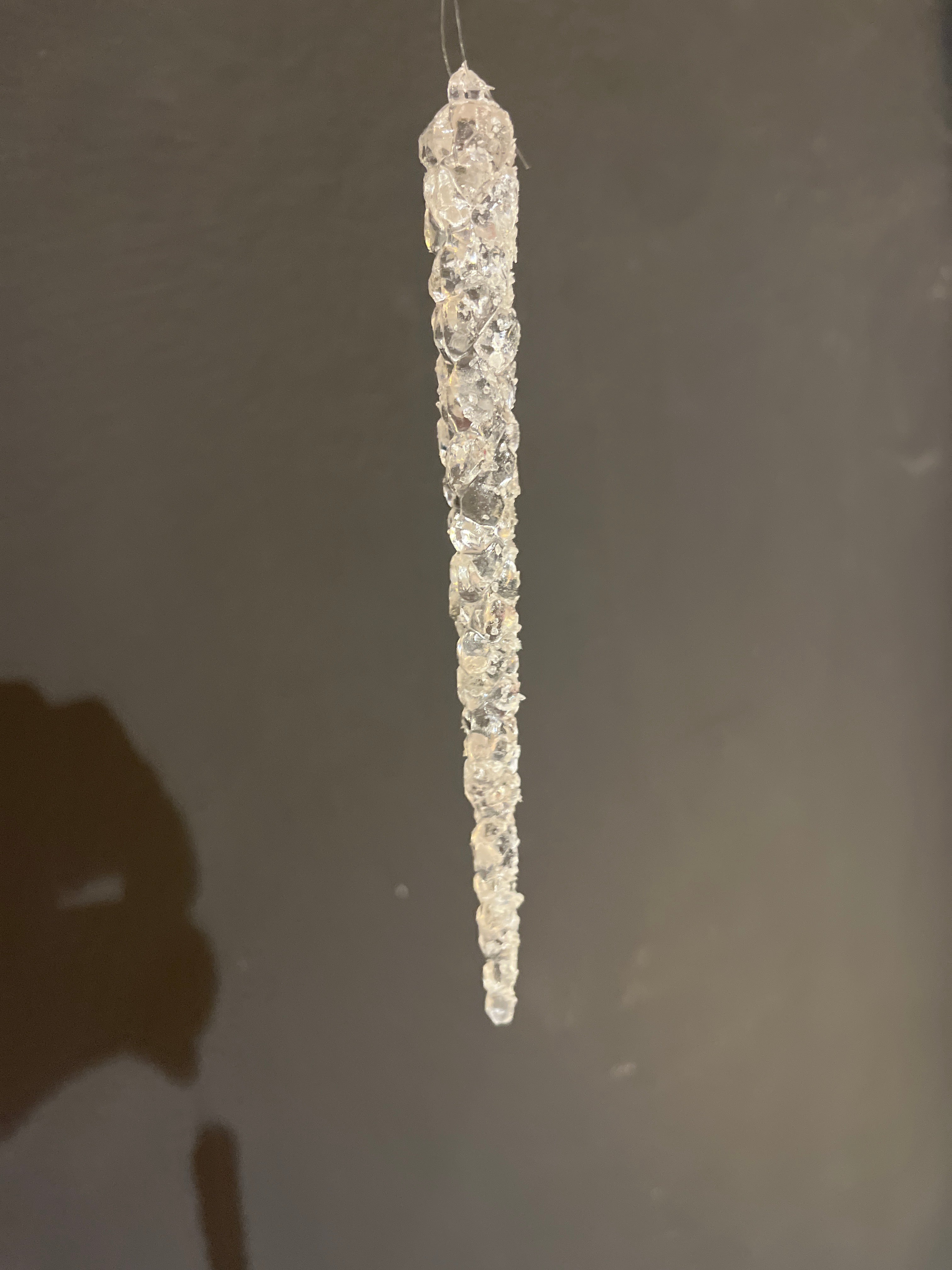 Ornamento de navidad de lágrimas de hielo Brillan en la oscuridad