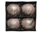 Bola navideña de plástico rosa dia8.00cm