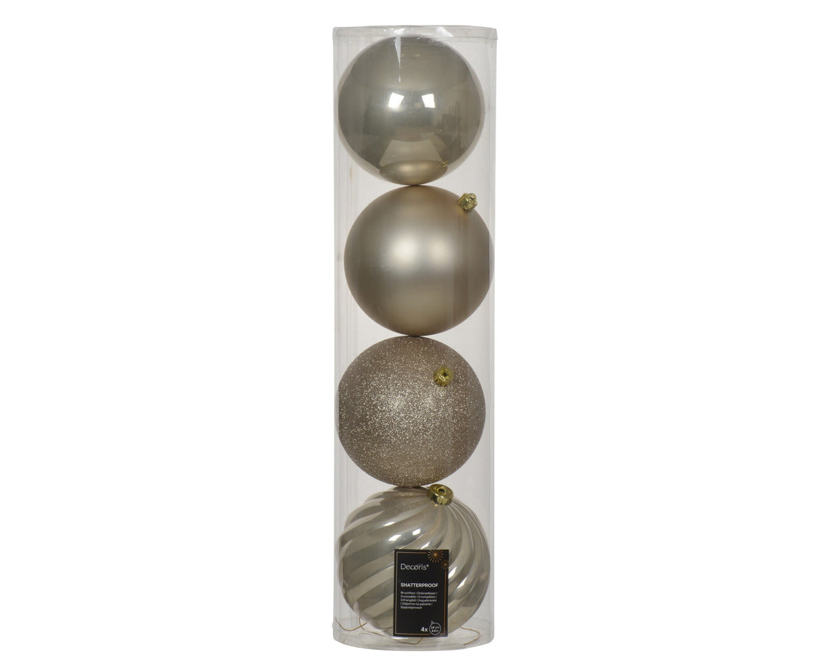 021299-Adorno navideño de plástico color perla de 14 cm-navidad-envio-canarias