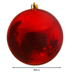 Bola de Navidad lisa grande rojo clásico dia20cm