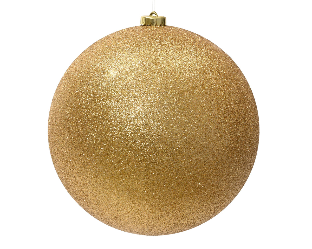 023982-Adorno navideño de plástico  oro claro 25 cm-navidad-envio-canarias