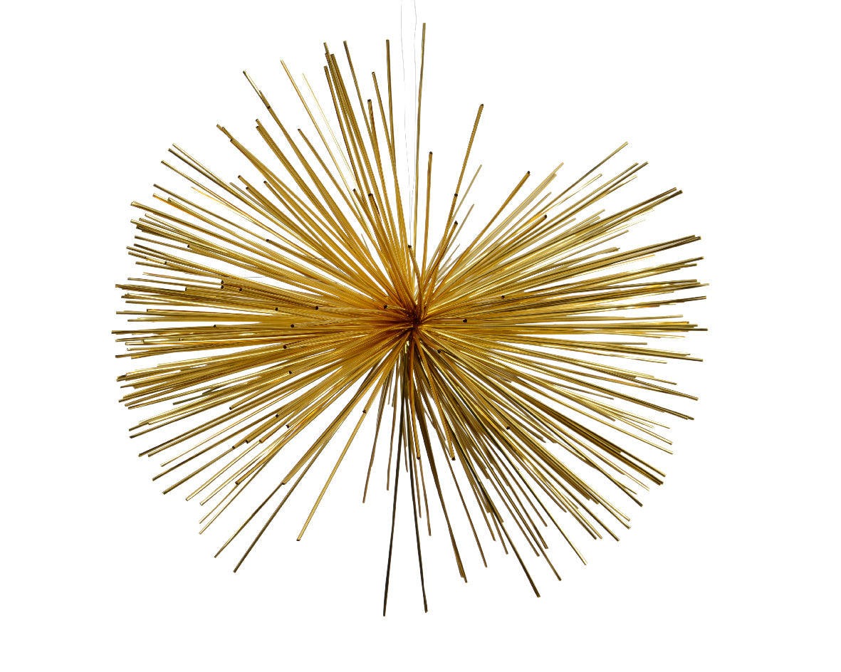 024074-Adorno colgante estrella dorada de 30 cm-navidad-envio-canarias