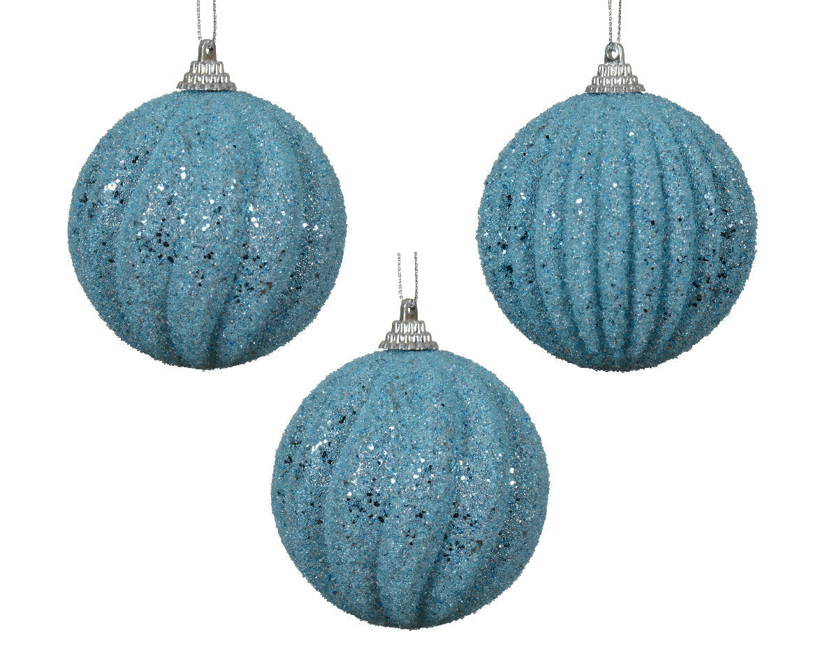 Bola de navidad pequeña azul  adornos navideños