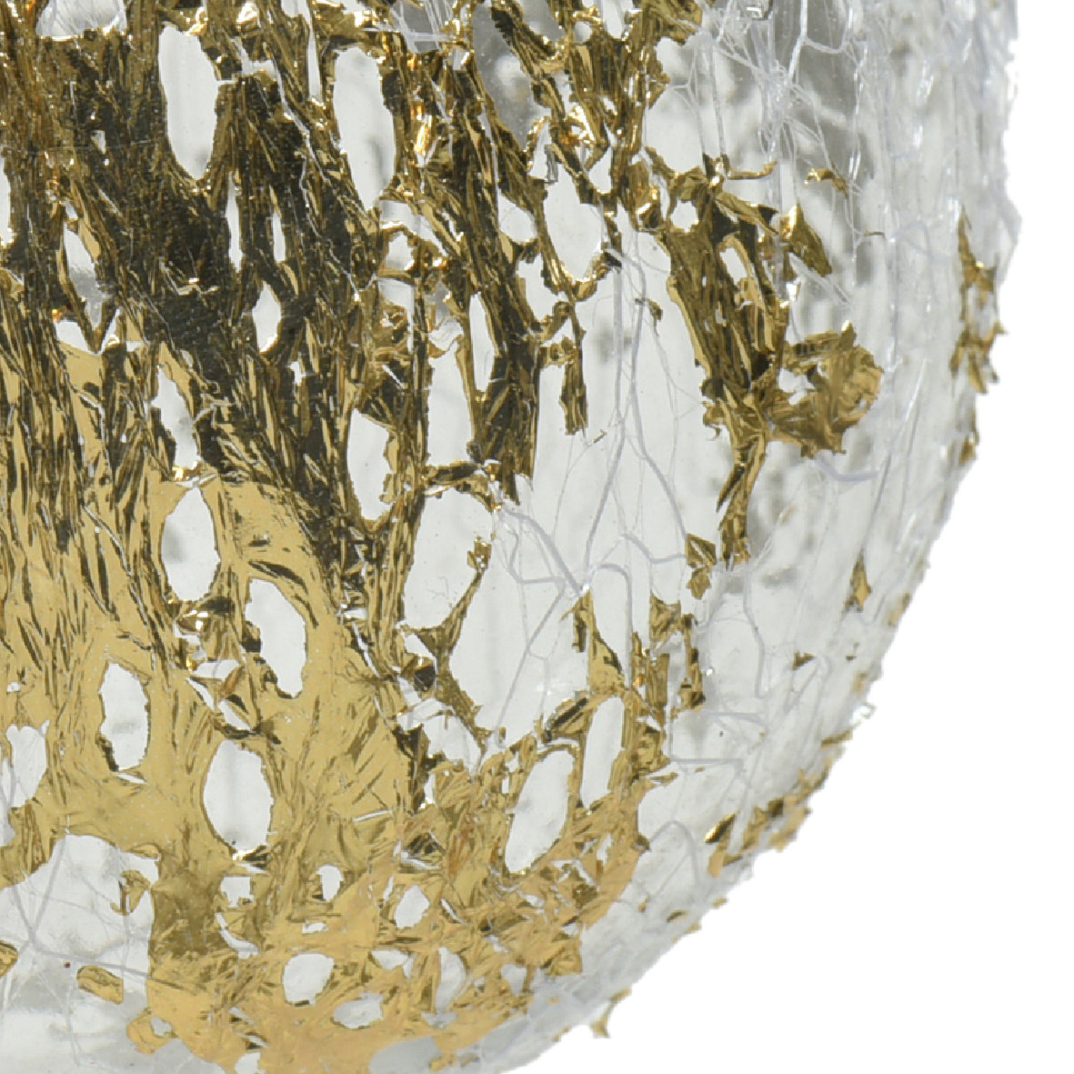 Bolas transparente dorado plástico Diámetro 8cm
