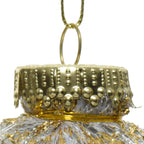 Bolas transparente dorado plástico Diámetro 8cm