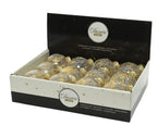 Bolas transparente dorado plástico Diámetro 8cm
