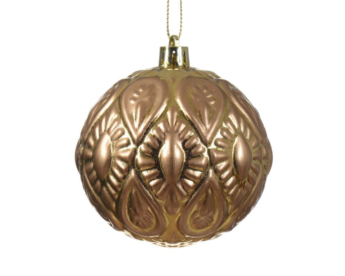 Bolas dorado claro plástico diámetro 8cm