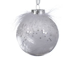 Bolas transparente blanco plástico Diámetro 8cm