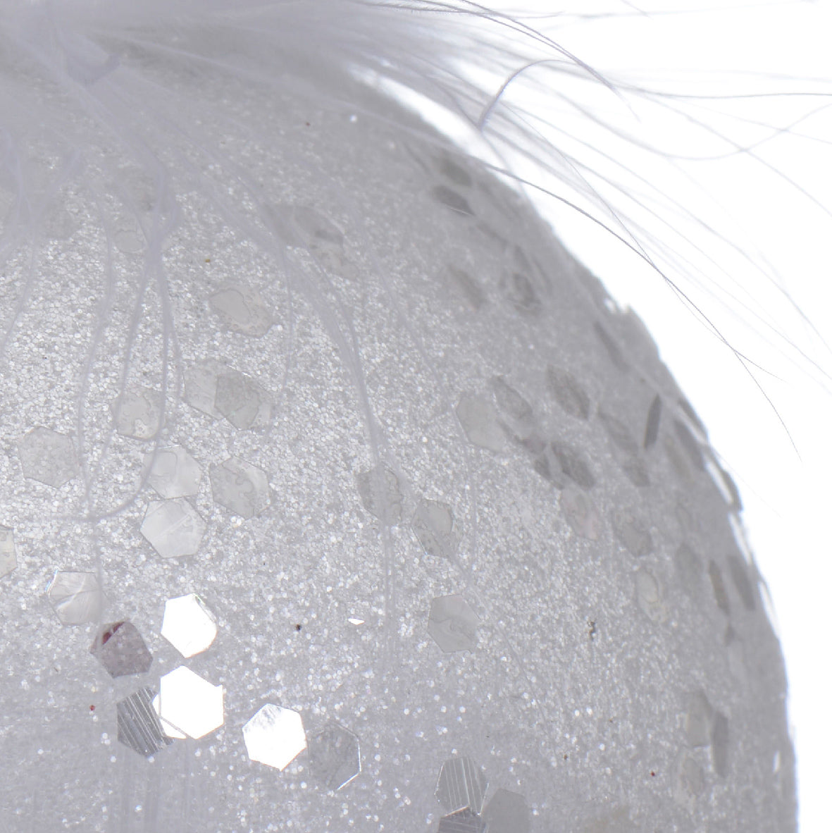 Bolas transparente blanco plástico Diámetro 8cm