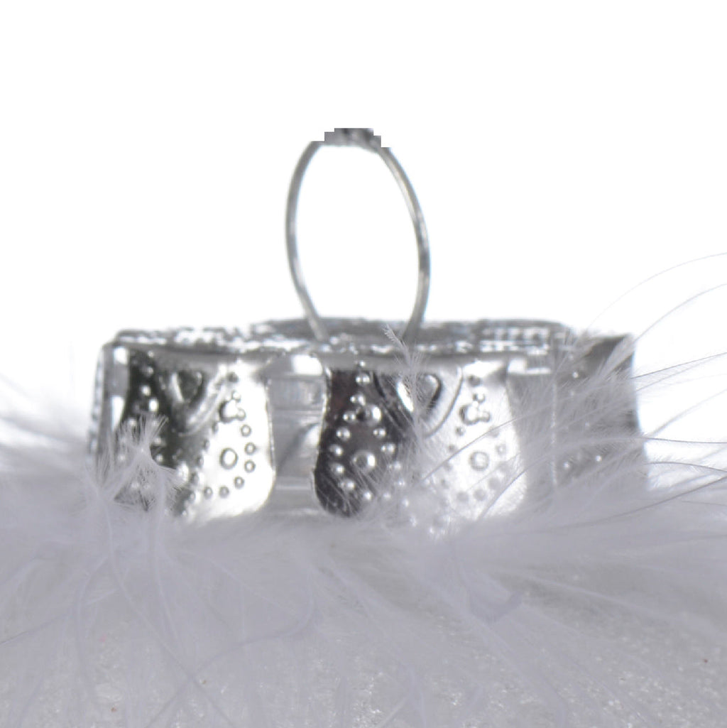 Bolas transparente blanco plástico Diámetro 8cm