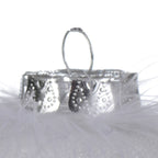 Bolas transparente blanco plástico Diámetro 8cm