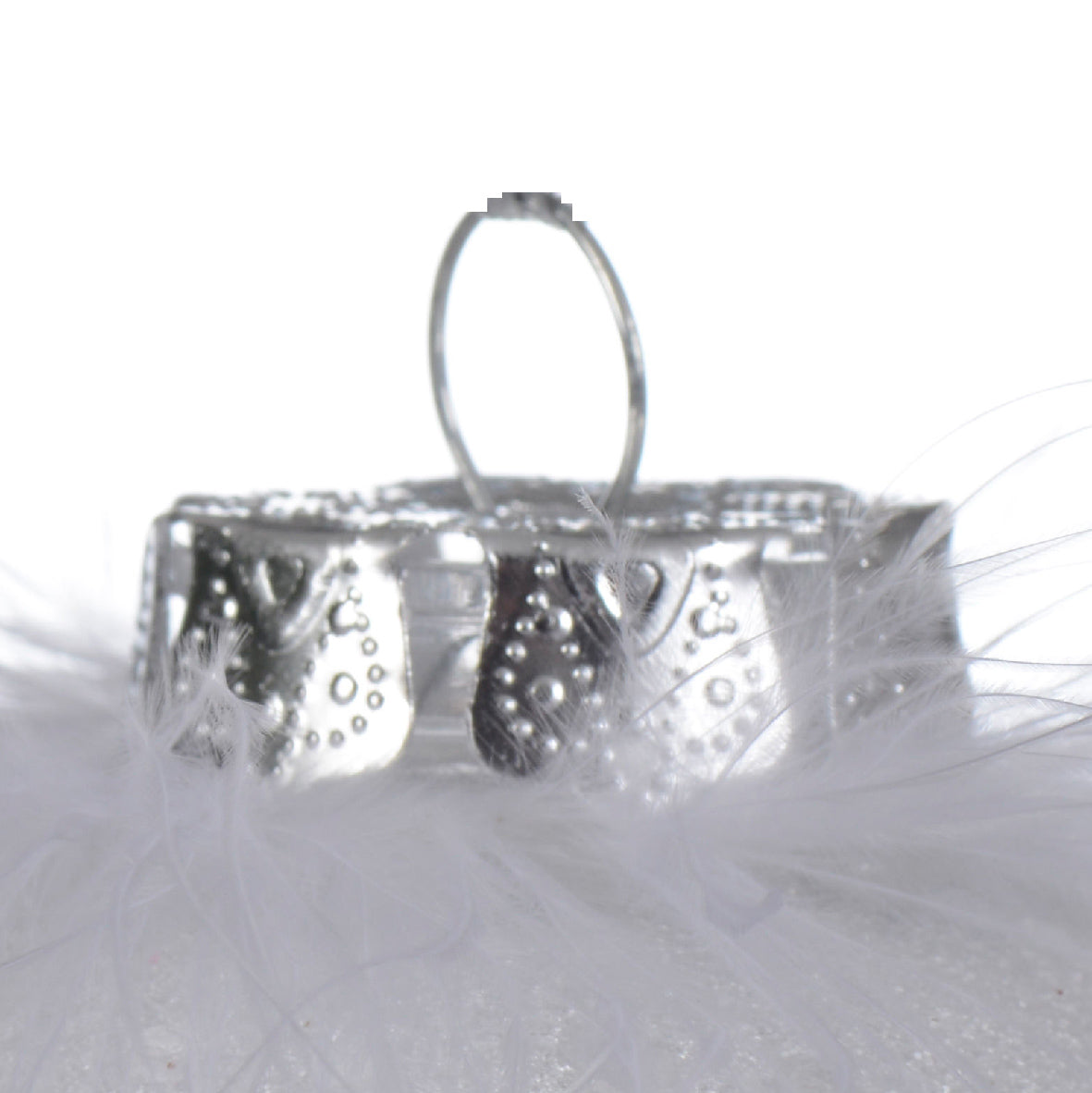 Bolas transparente blanco plástico Diámetro 8cm