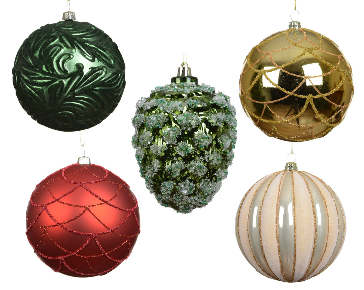 027198-Adornos de plásticos de 10 cm-navidad-envio-canarias