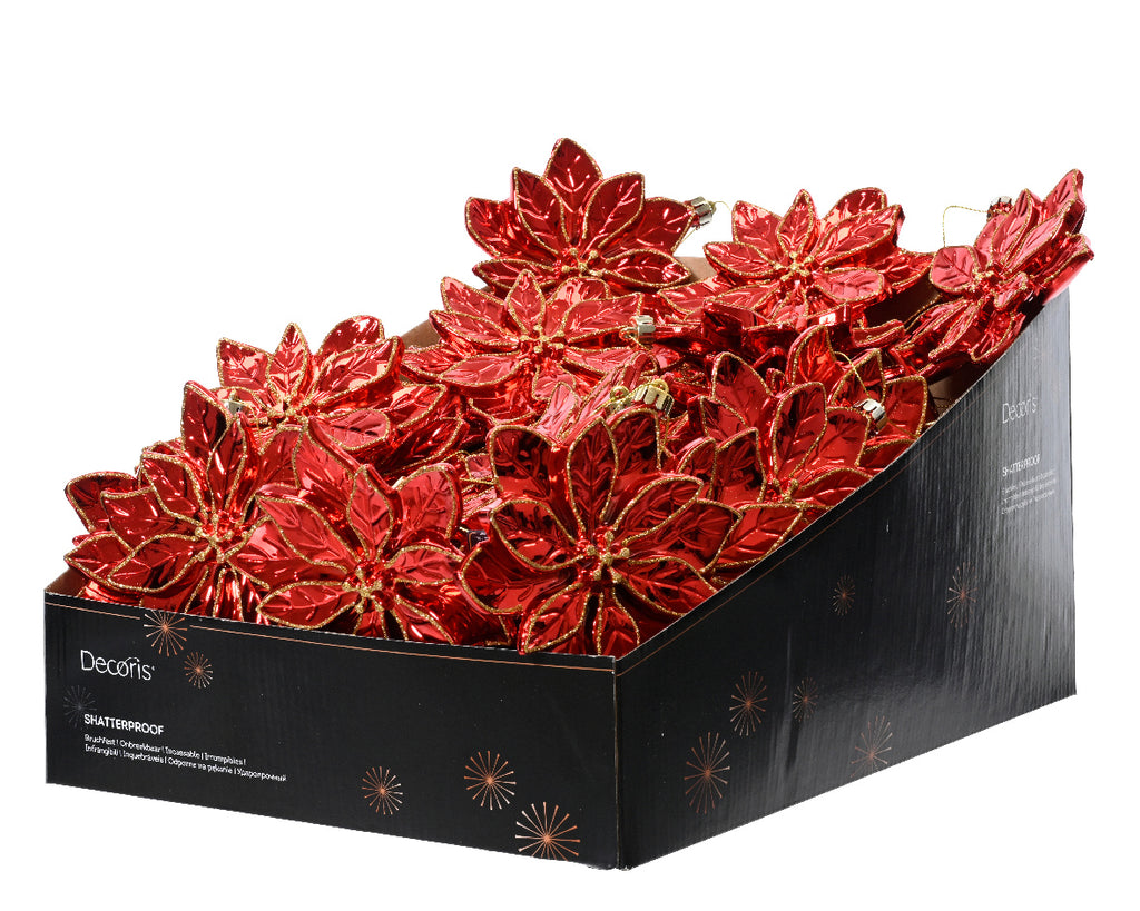 Ornamento de navidad Flor de Pascua de 15cm