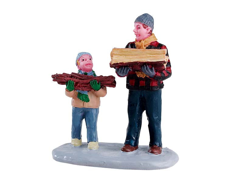 Firewood For The Hearth Colección Villas Navideñas de LEMAX