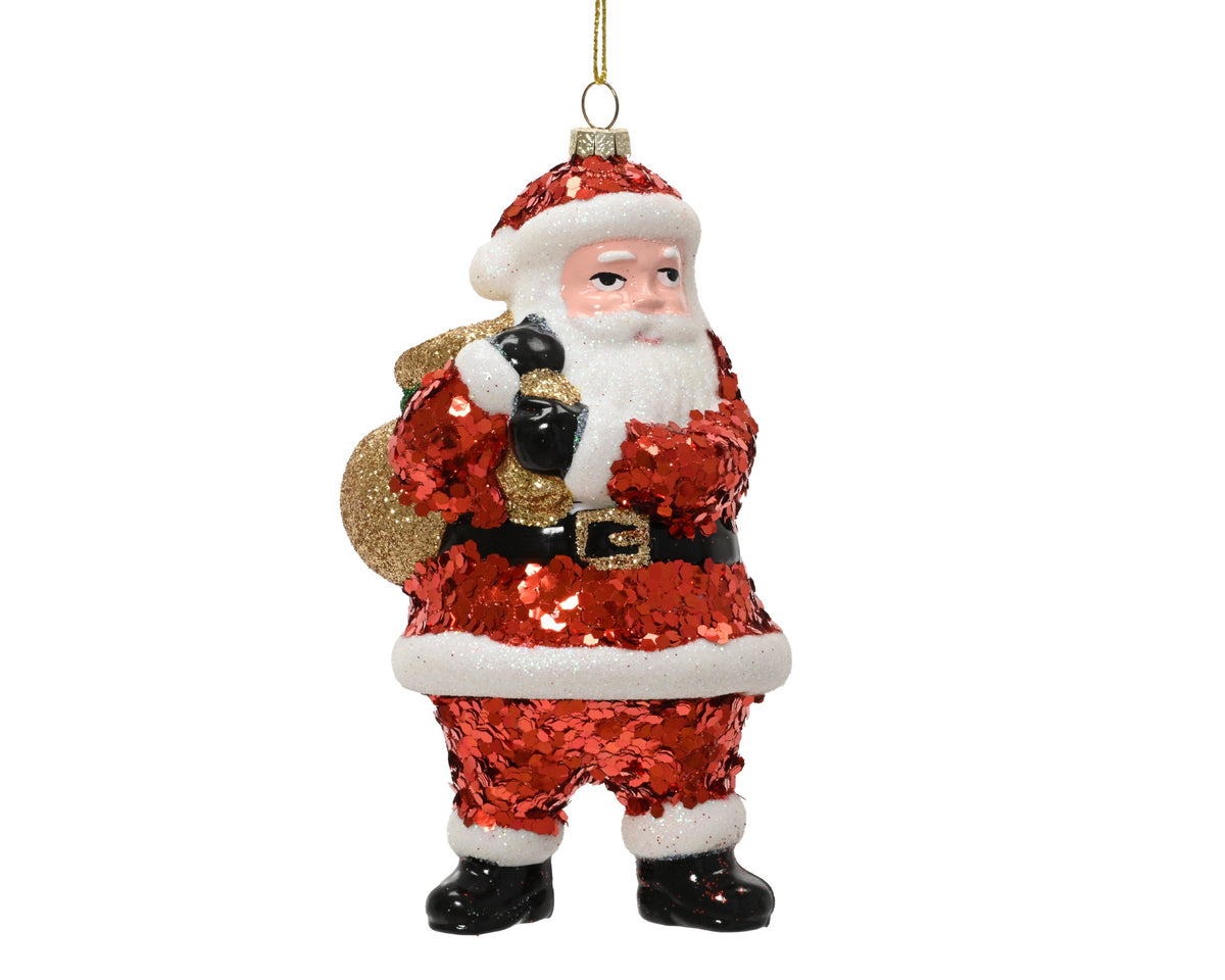 028266-Adorno navideño rojo de plástico-navidad-envio-canarias