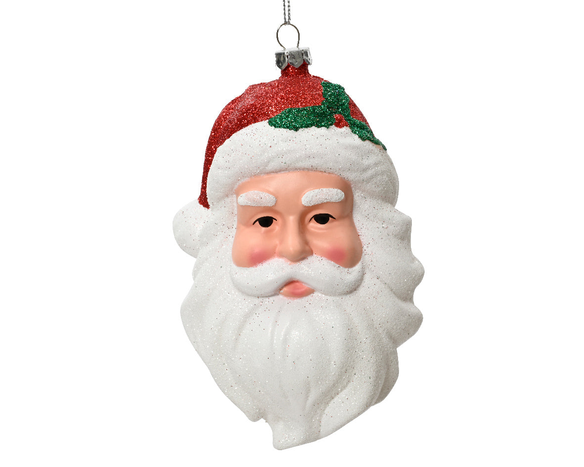 Cara de plástico de Santa Claus de 13cm