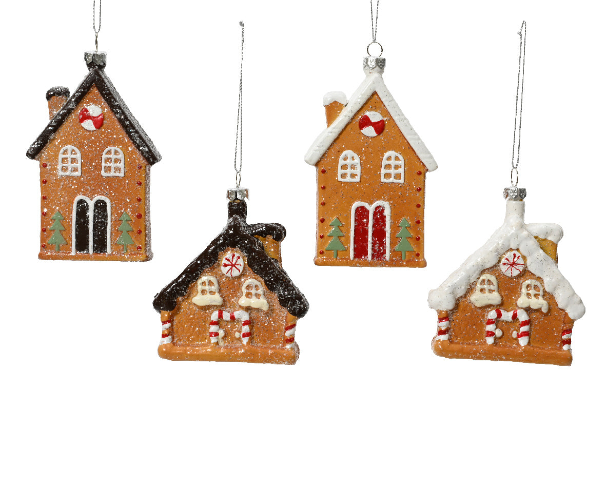 Ornamento de navidad de casa de Gengibre