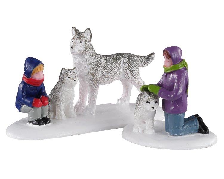 Set de trineo de perros