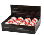 Bolas rojo blanco plástico Diámetro 8cm