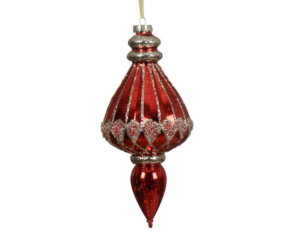 Figura colgante roja de plástico adornos navideños