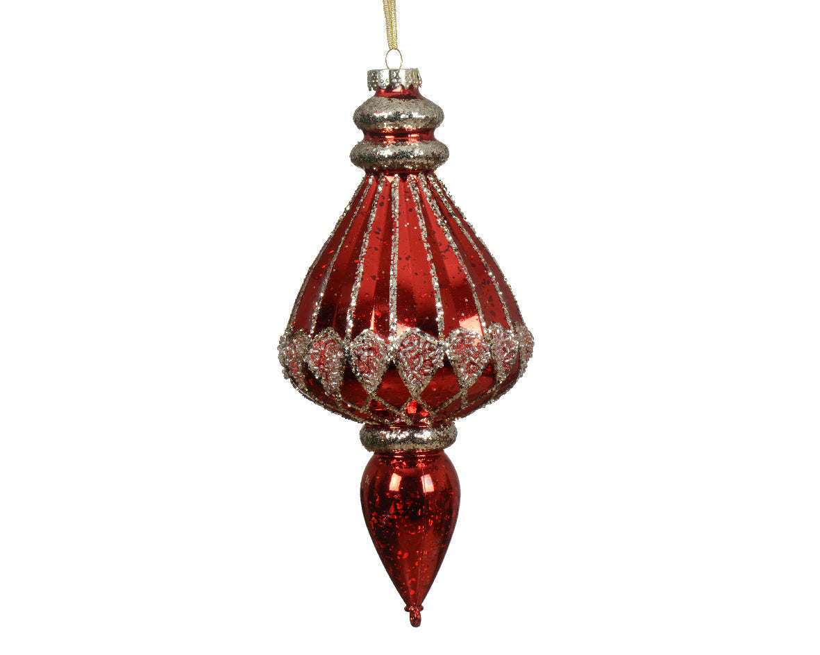 Figura colgante roja de plástico adornos navideños