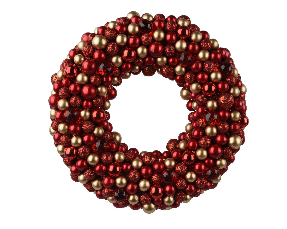 Corana roja de plástico de 33cm