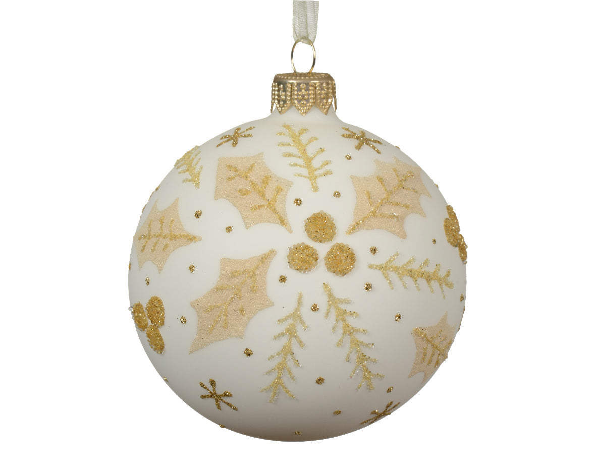 Bola de navidad transparente adornos cristal 8cm