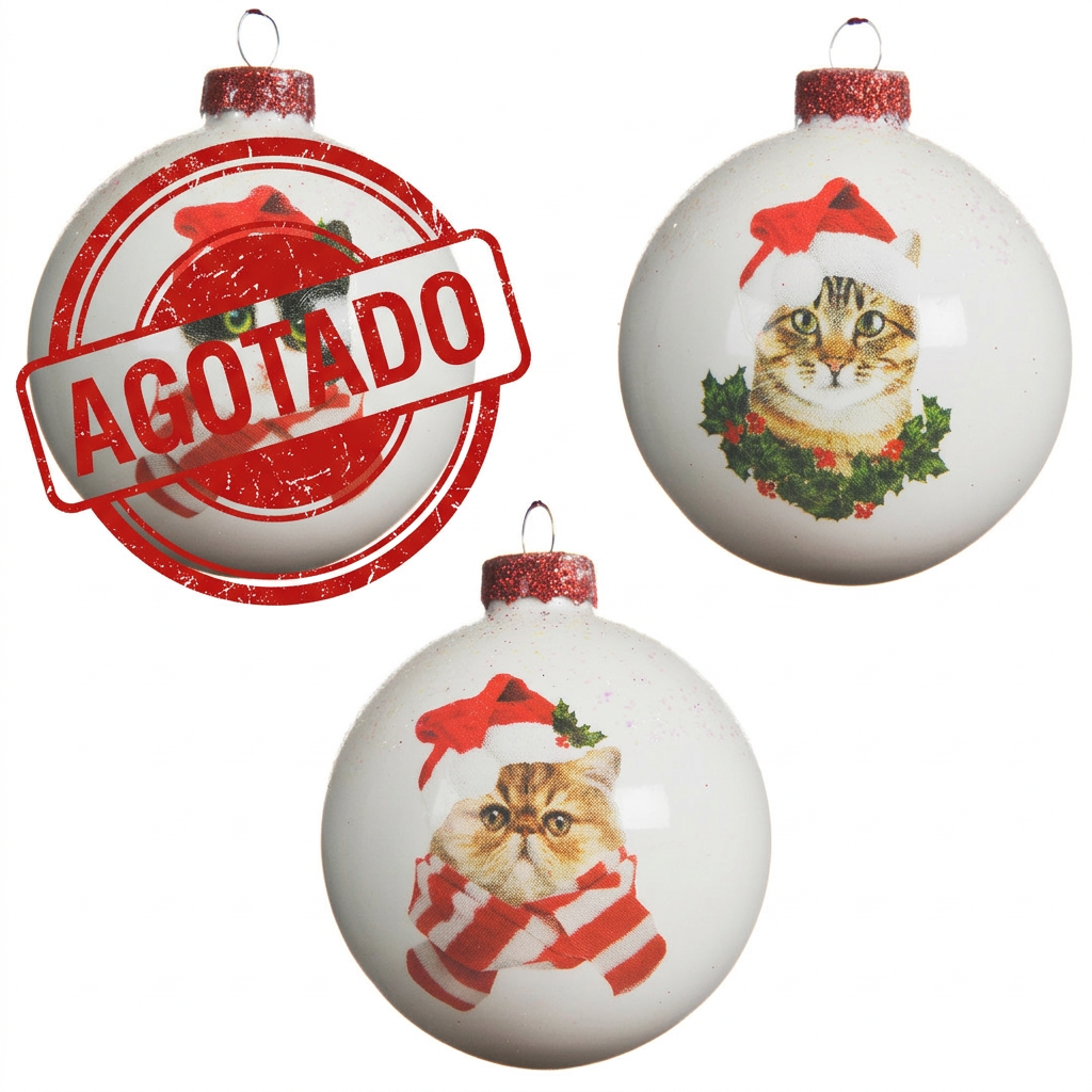 Bola de navidad de gatos