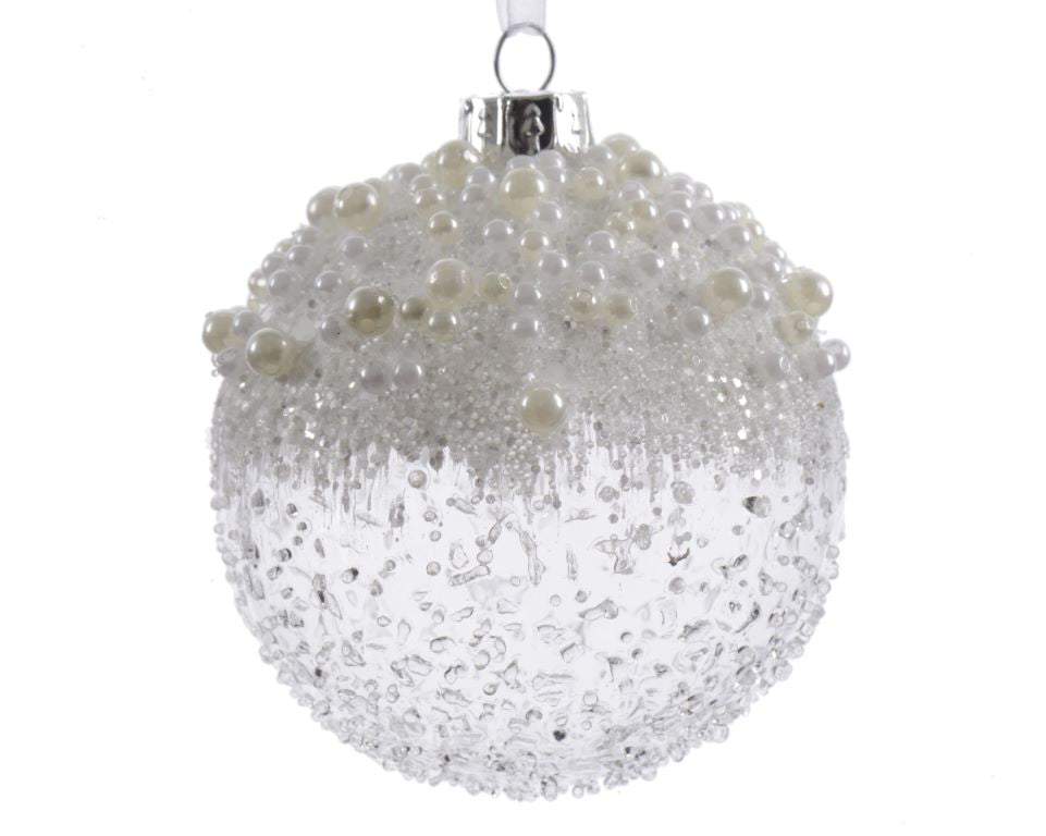 Bolas de navidad de vidrio transparentes