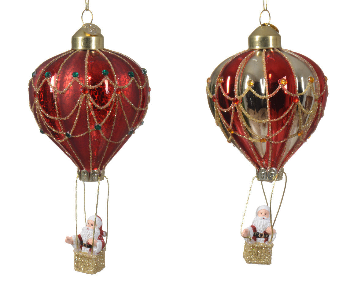 Ornamento de navidad Globo de 14cm rojo
