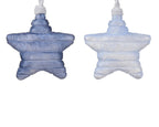 Estrella azul de cristal de 15cm