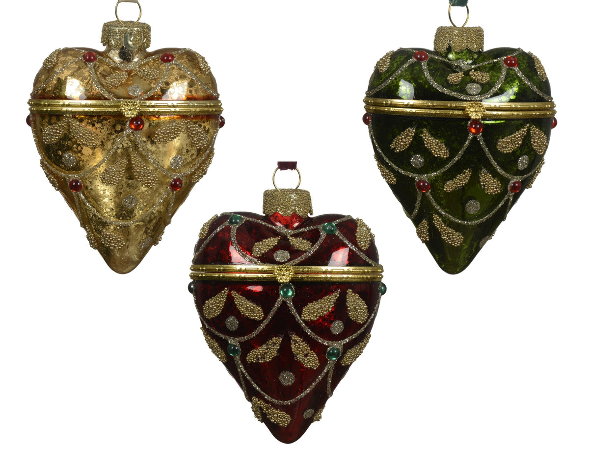 070362-Adorno de corazón de cristal de 7 cm-navidad-envio-canarias