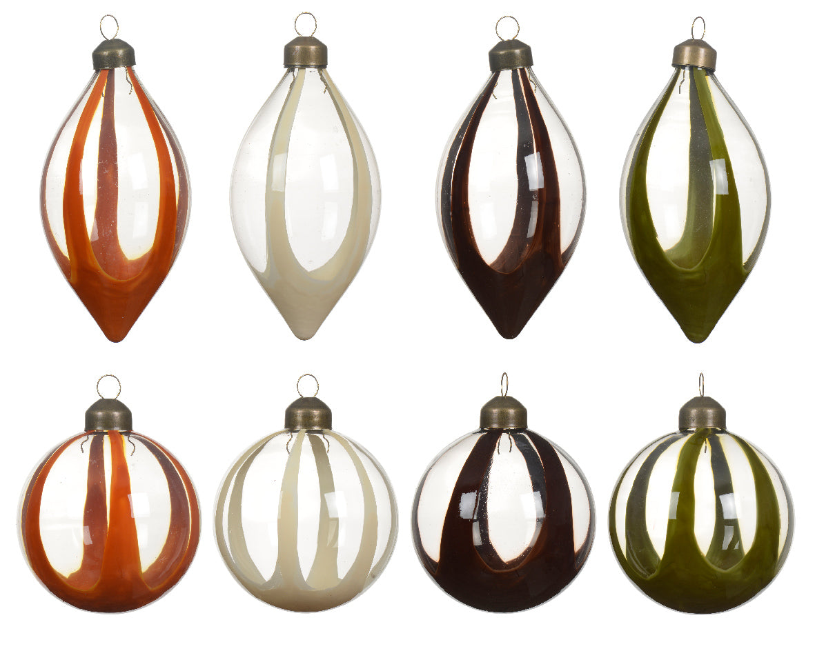 Bola de navidad en varios colores de vidrio adornos de cristal