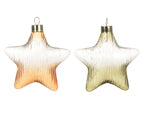 Estrella transparente de cristal de 11cm