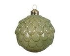 Bola de Navidad verde de vidrio adornos de cristal