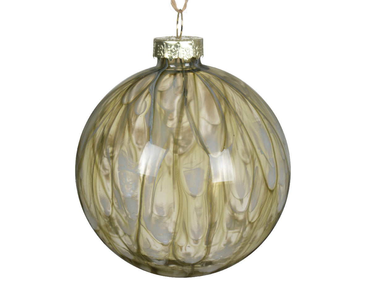 Bola de Navidad verde  adornos de cristal 8 cm