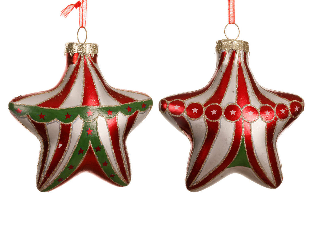 Ornamento de Navidad Estrella del Circo 9cm