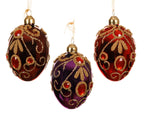 Ornamento de navidad huevos de navidad de 8cm
