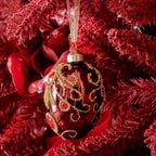 Ornamento de navidad huevos de navidad de 8cm