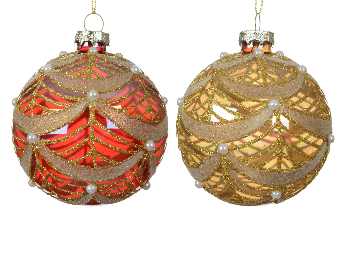 071471-bola de Navidad de Navidad de cristal decorada redonda de 8 cm-navidad-envio-canarias