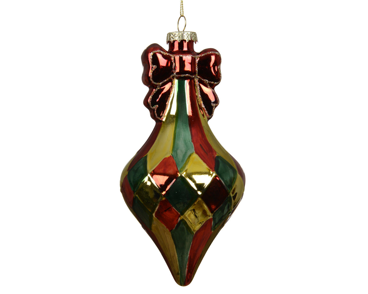 071898-Adorno de cristal multicolor con forma de gota-navidad-envio-canarias