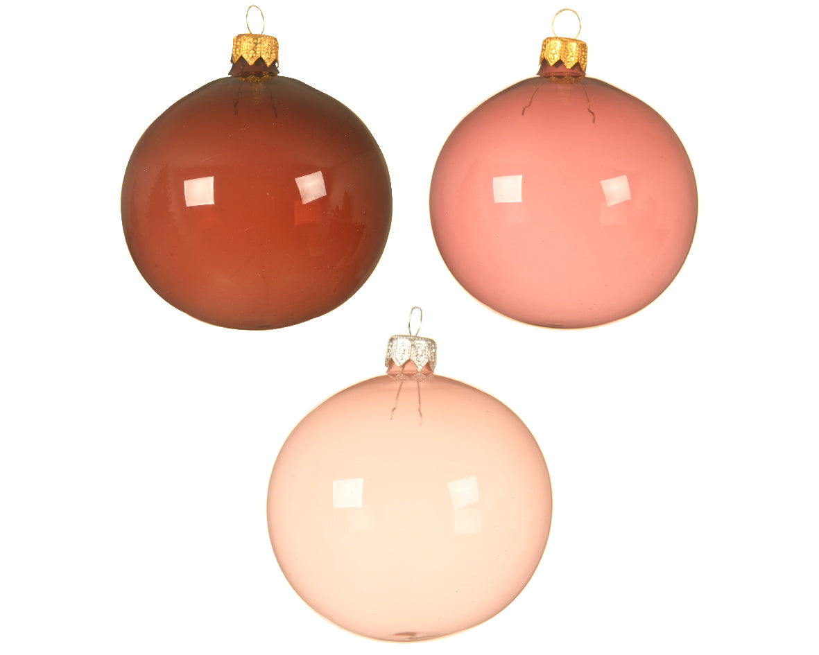 Bola de navidad de cristal transparente