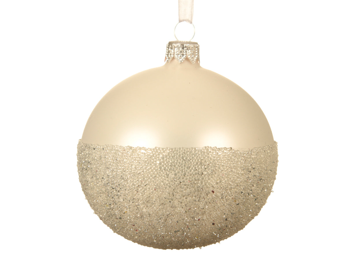 Bola de navidad de cristal bototine bottom