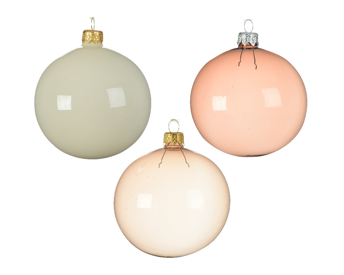 Bola de navidad de cristal transparente